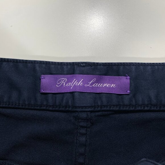 Ralph Lauren Purple Label Classic Slim Fit Stretch Chino Pants Navy mens 32x27.5 - Picture 5 of 12